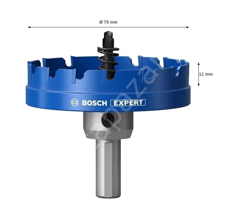 Bosch Expert 75 mm Elmaslı Inox Panç Adaptörlü 2608901444