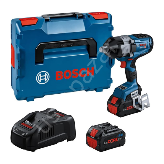 Bosch Professional GDS 18V-1600 HC Çift Akülü 8 Ah Somun Sıkma Makinesi 06019M1002