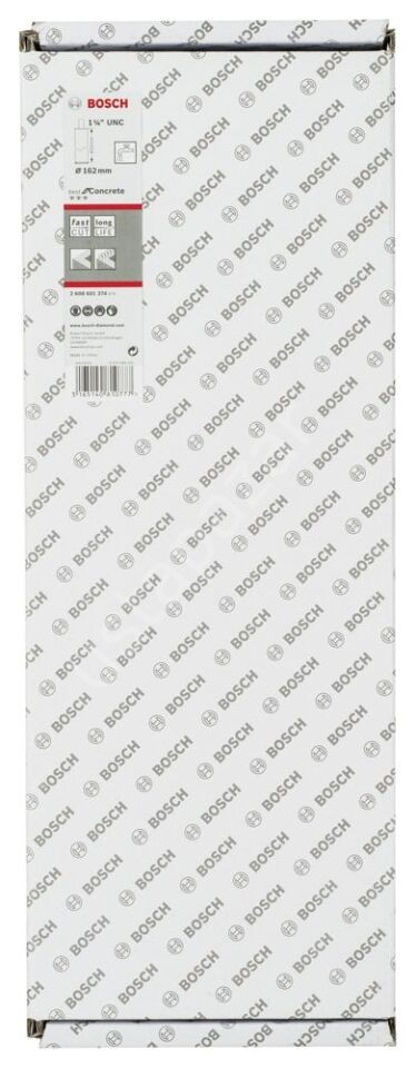 Bosch - Best Serisi Beton İçin 1 1/4'' UNC Girişli Elmas Sulu Karot Ucu 162 mm 2608601374