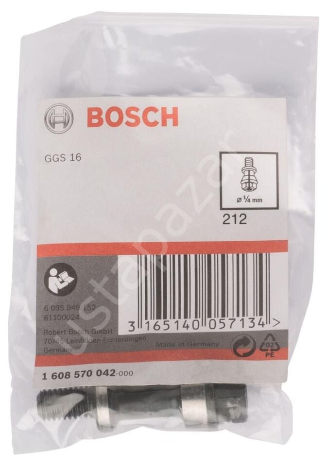 Bosch - GGS 16 Sıkma Somunlu Penset 1/4'' 1608570042