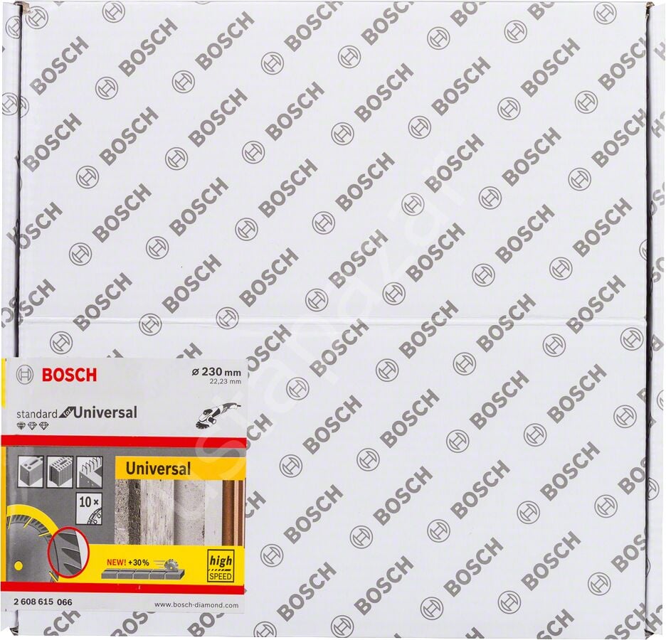 Bosch - Standard Seri Genel Yapı Malzemeleri İçin Elmas Kesme Diski 230 mm 10'lu Paket 2608615066
