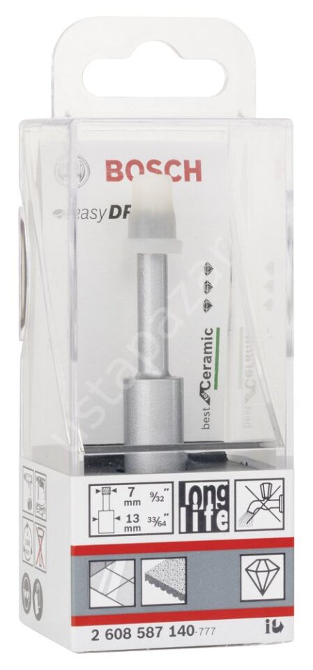 Bosch - Best Serisi, Matkap İçin Seramik Kuru Elmas Delici 7*33 mm 2608587140