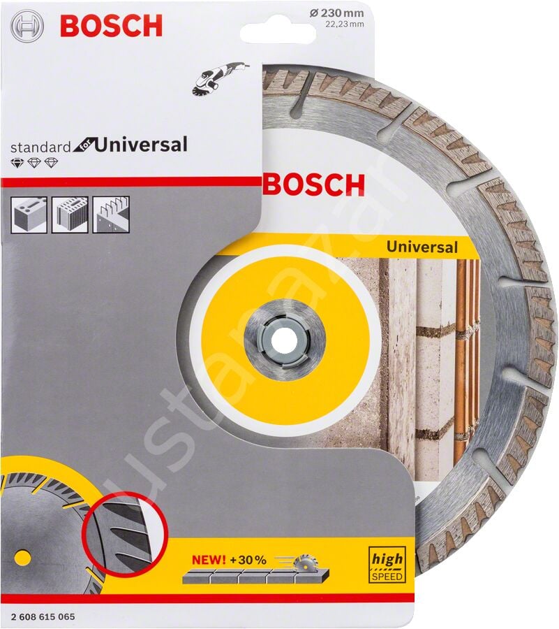 Bosch - Standard Seri Genel Yapı Malzemeleri İçin Elmas Kesme Diski 230 mm 2608615065