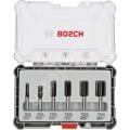 Bosch - Profesyonel 6 Parça Düz Freze Ucu Seti 8 mm Şaftlı 2607017466