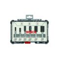 Bosch - Profesyonel 6 Parça Düz Freze Ucu Seti 8 mm Şaftlı 2607017466