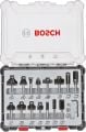 Bosch - Profesyonel 15 Parça Karışık Freze Ucu Seti 8 mm Şaftlı 2607017472