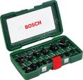 Bosch - 15 Parça Freze Seti 8 mm Şaftlı 2607019469
