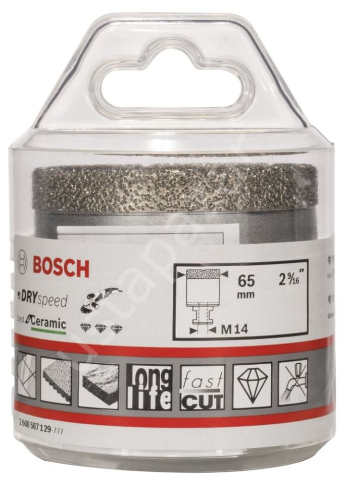 Bosch - Best Serisi, Taşlama İçin Seramik Kuru Elmas Delici 65*35 mm 2608587129