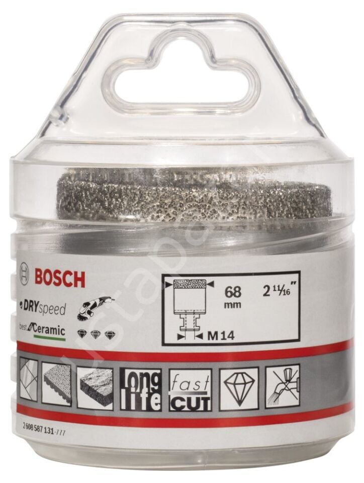 Bosch - Best Serisi, Taşlama İçin Seramik Kuru Elmas Delici 68*35 mm 2608587131
