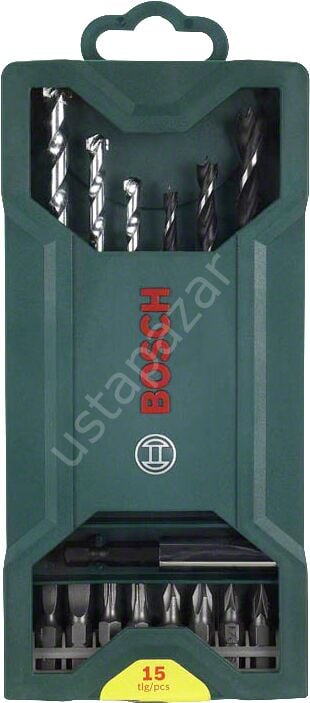 Bosch - X-Line 15 Parça Ahşap, Beton Matkap Ucu ve Vidalama Seti 2607019579