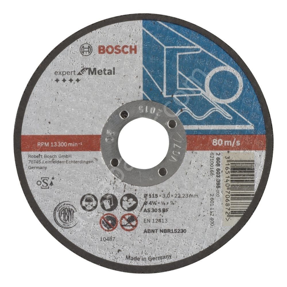 Bosch - 115*3,0 mm Expert Serisi Düz Metal Kesme Diski (Taş) 2608603395