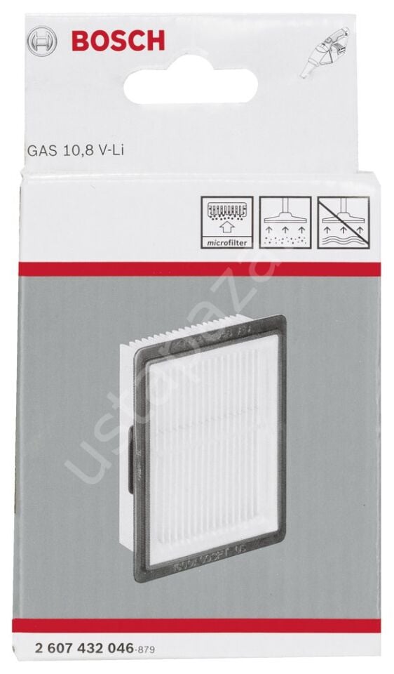 Bosch - Elektrikli Süpürgeler İçin Polyester kanallı filtre (GAS 12 V, EasyVac 12 için Uygun) 2607432046