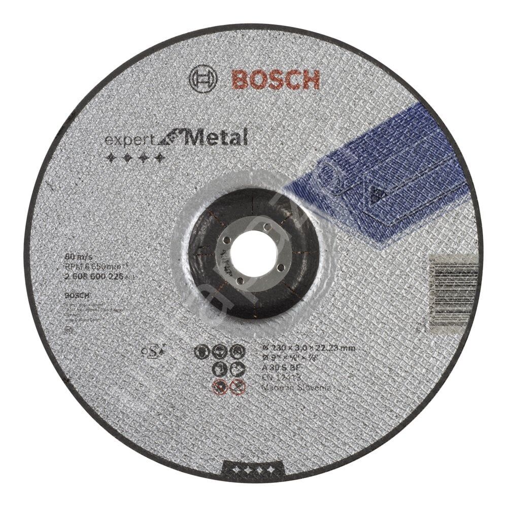 Bosch - 230*3,0 mm Expert Serisi Bombeli Metal Kesme Diski (Taş) 2608600226