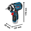Bosch Professional GDR 12V-105 (Solo) Akülü Darbeli Somun Sıkma Makinesi 06019A6901