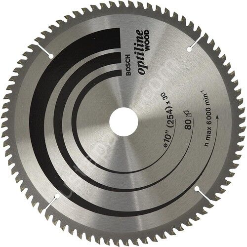 Bosch Ahşap Daire Testestere Bıç. 254X30 mm 80 D 2608640909