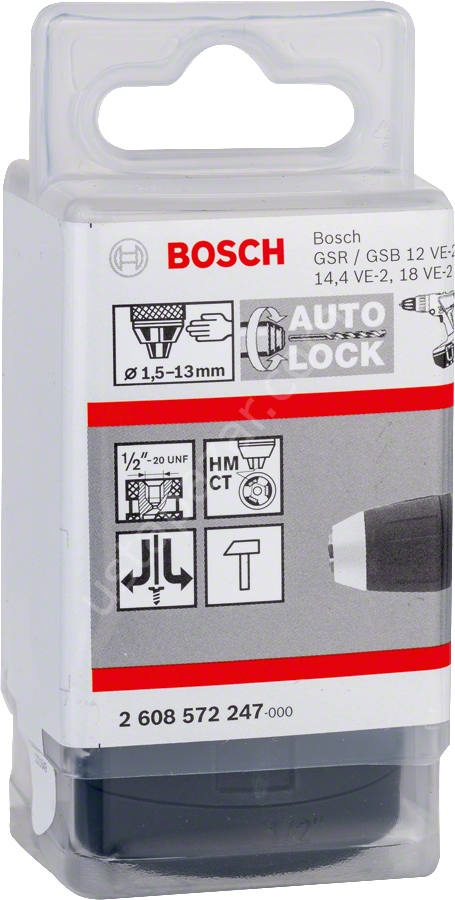 Bosch - 1/2''-20-1,5-13mm Supra Mandren (GSB,GSR) 2608572247