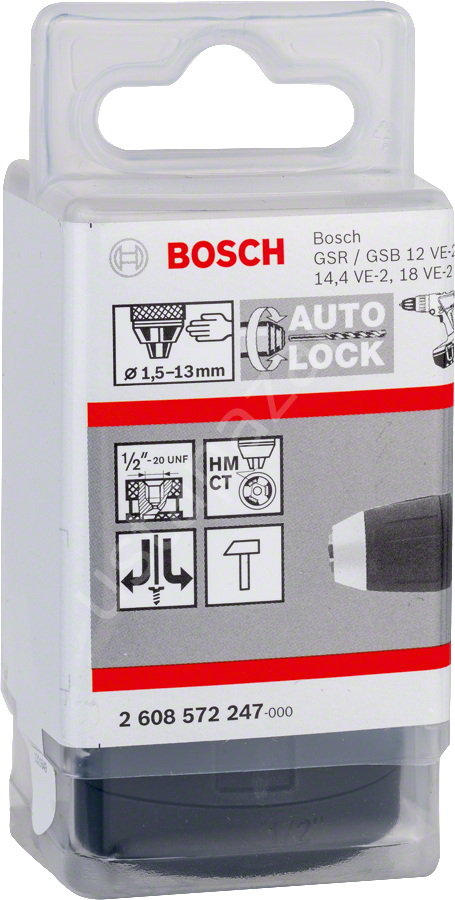 Bosch - 1/2''-20-1,5-13mm Supra Mandren (GSB,GSR) 2608572247