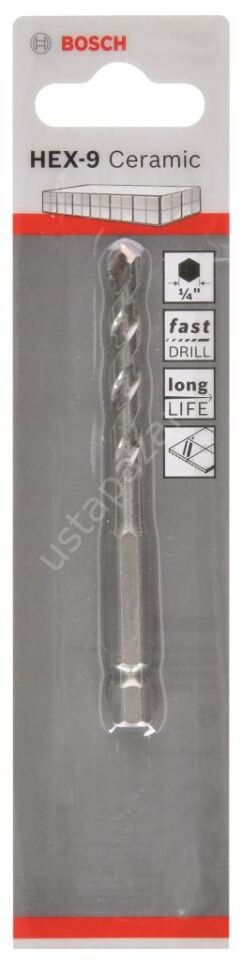 Bosch - Altıgen Şaftlı, HEX-9 Serisi Seramik için Matkap Ucu 5,5*90 mm 2608589522