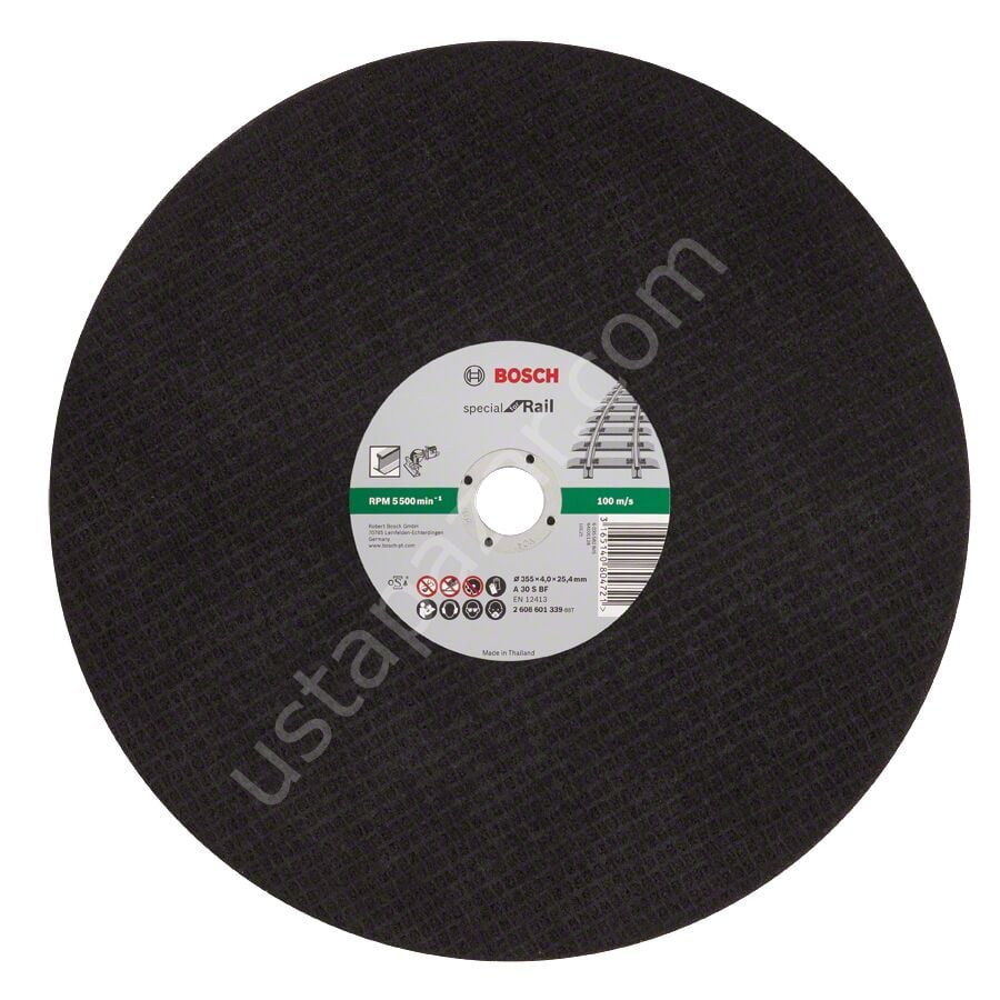 Bosch - 355*4,0 mm Ray Kesme İçin Özel Kesme Diski 2608601339