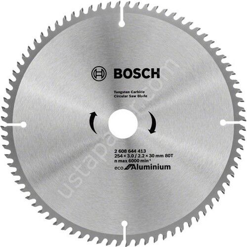 Bosch Eco 254*30 mm 80 Diş Alüminyum Daire Testere Bıçağı 2608644413 Bosch