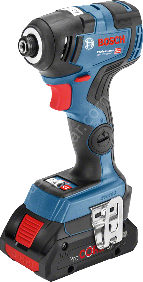 Bosch Professional GDR 18V-200 C Akülü Darbeli Somun Sıkma Makinesi (2 x18 V 4.0 Ah Akü, L-BOXX taşıma çantalı) 06019G4106