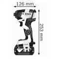 Bosch Professional GDR 18V-200 C Akülü Darbeli Somun Sıkma Makinesi (2 x18 V 4.0 Ah Akü, L-BOXX taşıma çantalı) 06019G4106