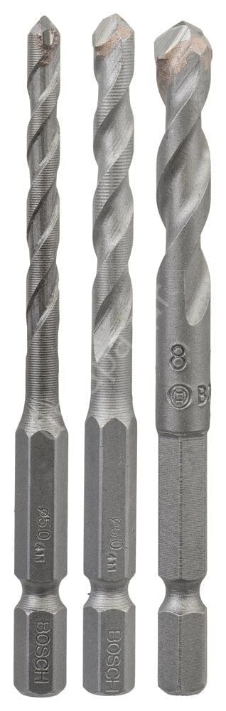 Bosch - Altıgen Şaftlı, HEX-9 Serisi Seramik için Matkap Ucu 3'lü Set 5-6-8 mm 2608589527