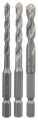 Bosch - Altıgen Şaftlı, HEX-9 Serisi Seramik için Matkap Ucu 3'lü Set 5-6-8 mm 2608589527