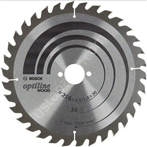 Bosch Optiline Wood Daire Testere Bıçağı 216MM 34DIŞ Ahşap