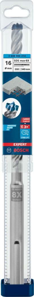 Bosch EXPERT- Max-8X Serisi Kırıcı Delici Ucu 16*340 mm 2608900214