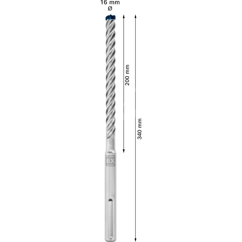 Bosch EXPERT- Max-8X Serisi Kırıcı Delici Ucu 16*340 mm 2608900214