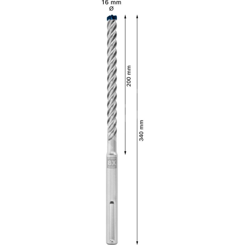 Bosch EXPERT- Max-8X Serisi Kırıcı Delici Ucu 16*340 mm 2608900214