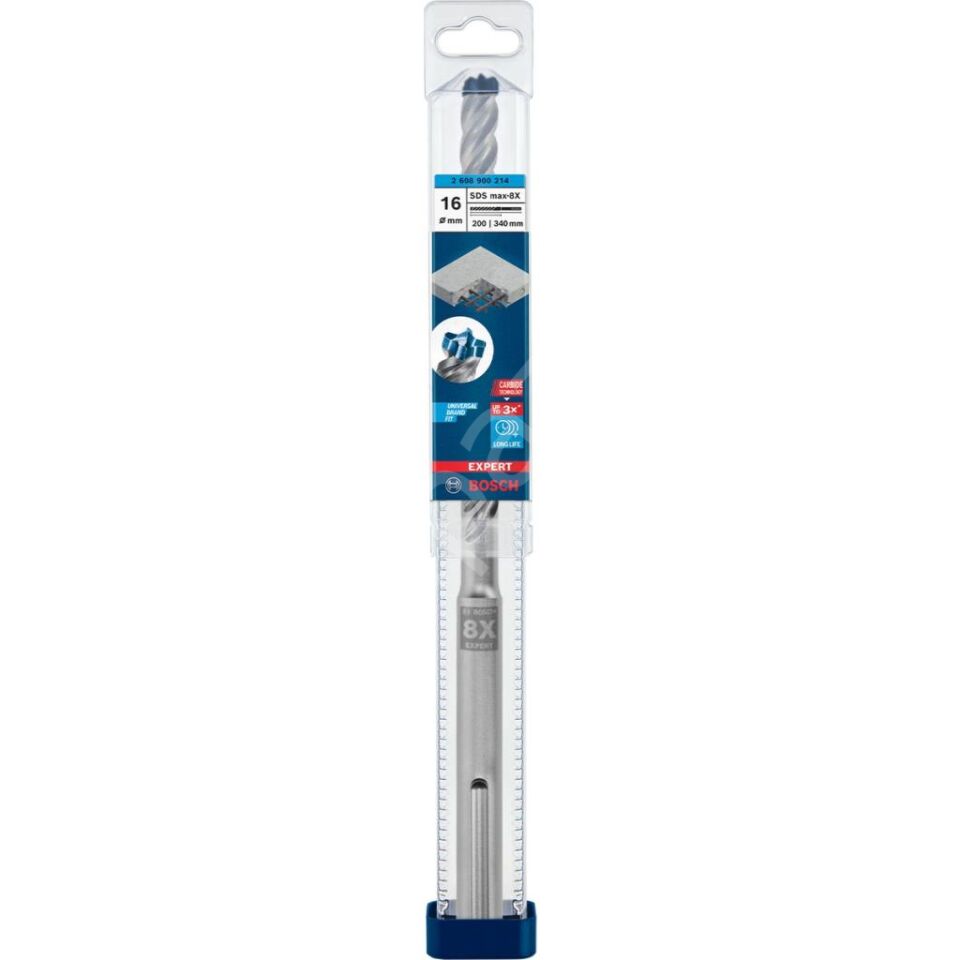 Bosch EXPERT- Max-8X Serisi Kırıcı Delici Ucu 16*340 mm 2608900214