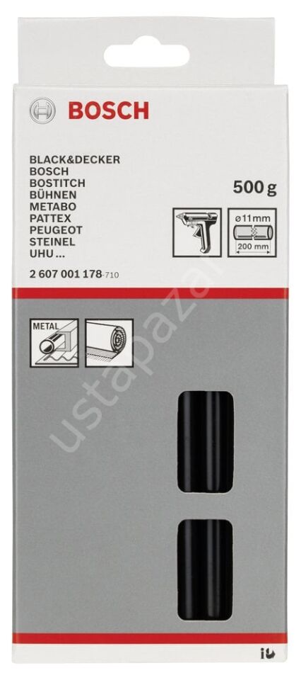 Bosch - Tutkal Çubuğu Siyah 11*200 mm 500 gr 2607001178