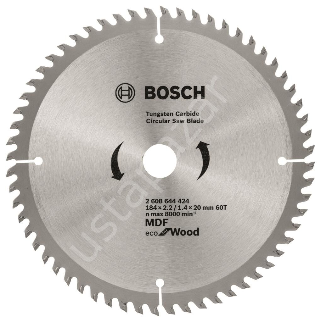 Bosch - Eco for Wood Daire Testere Bıçağı 184*20 mm 60 Diş 2608644424
