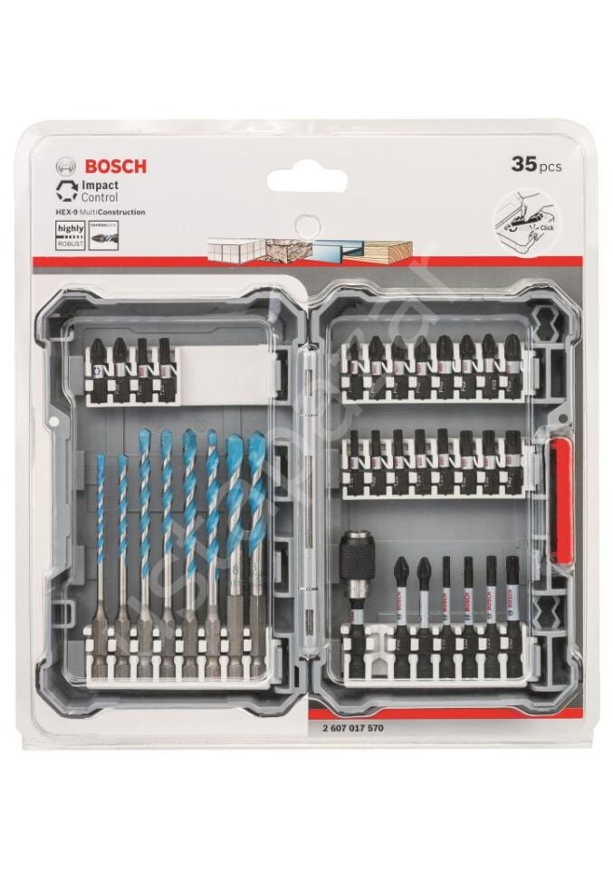 Bosch 35 Parça Vid. ve Mat. Ucu Seti (HEX9) 2607017570