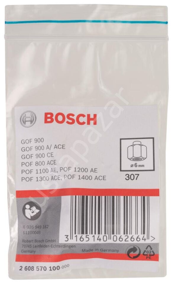 Bosch - 6 mm cap 19 mm Anahtar Genisligi Penset 2608570100