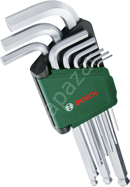 Bosch Alyan Anahtar Takımı Hex 9 Parça 1600A02BX9