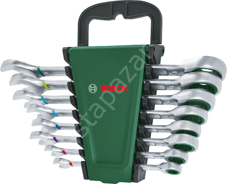 Bosch Cırcırlı Kombine Anahtar Seti 8 Parça 1600A027PS