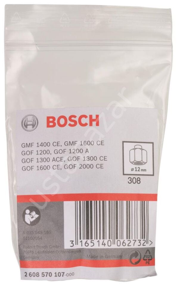 Bosch - 12 mm cap 24 mm Anahtar Genisligi Penset 2608570107