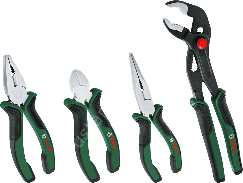 Bosch Pense Seti 4 Parça (Kargaburun, Yan Keski, Pense, Boru Anahtarı) 1600A02W7K