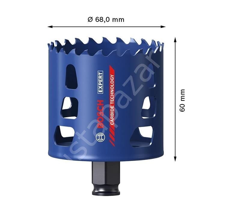 Bosch 68 mm Expert Sert Malzemeler Için Panç 2608900433