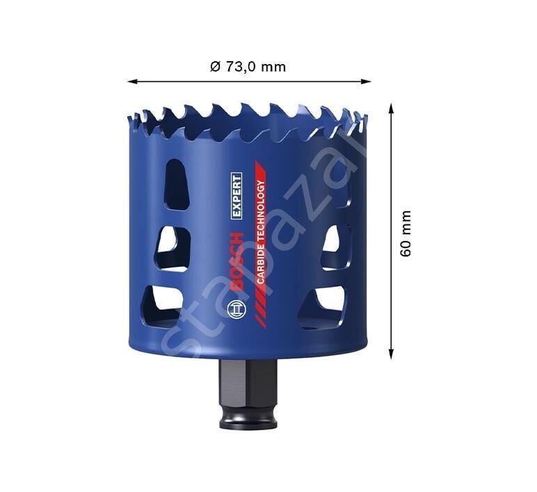 Bosch 73 mm Expert Sert Malzemeler Için Panç 2608900435