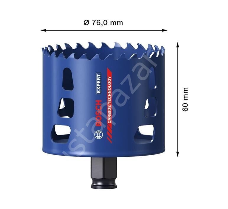 Bosch 76 mm Expert Sert Malzemeler Için Panç 2608900436