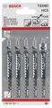 Bosch - Hızlı Kesim Serisi Ahşap İçin T 244 D Dekupaj Testeresi Bıçağı - 5'Li Paket 2608630058