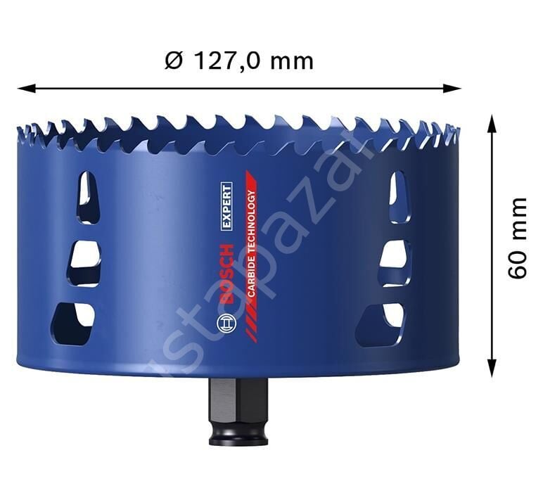Bosch 127 mm Expert Sert Malzemeler Için Panç 2608900443