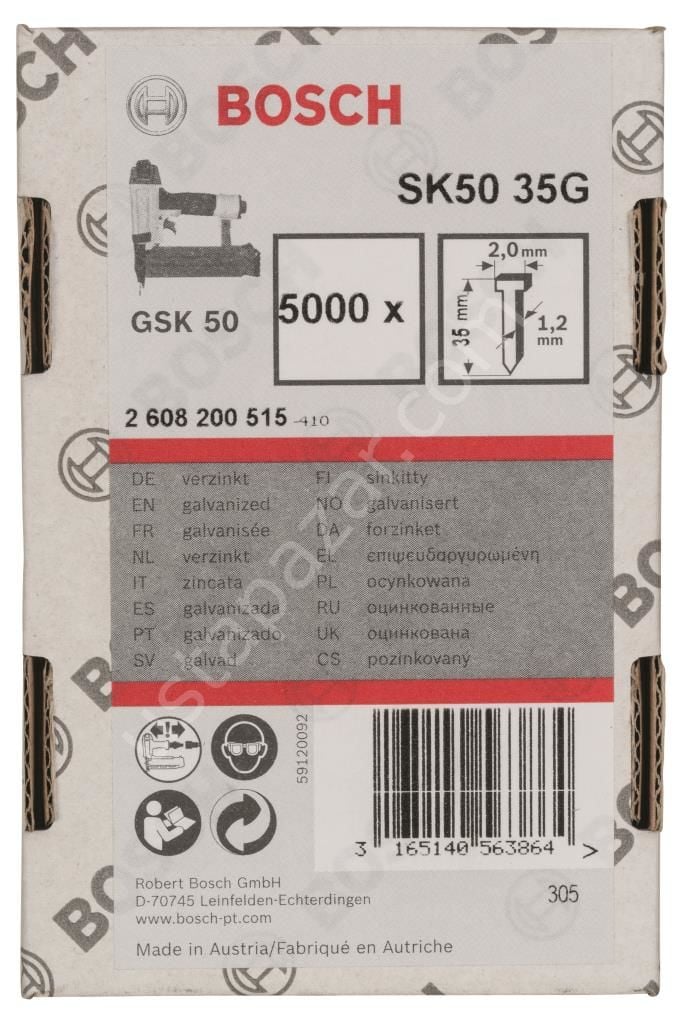 Bosch - GSK 50 Çivisi  35 mm 5000li 2608200515