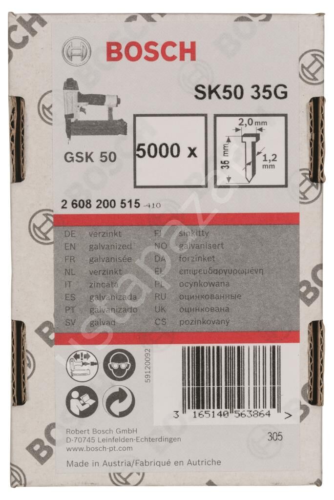Bosch - GSK 50 Çivisi  35 mm 5000li 2608200515