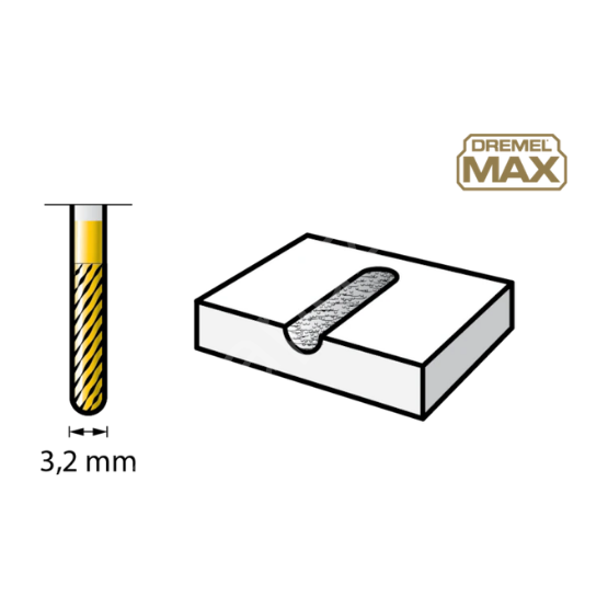 Dremel MAX Tungsten Karbit Freze 3,2 mm (9903DM) 26159903DM