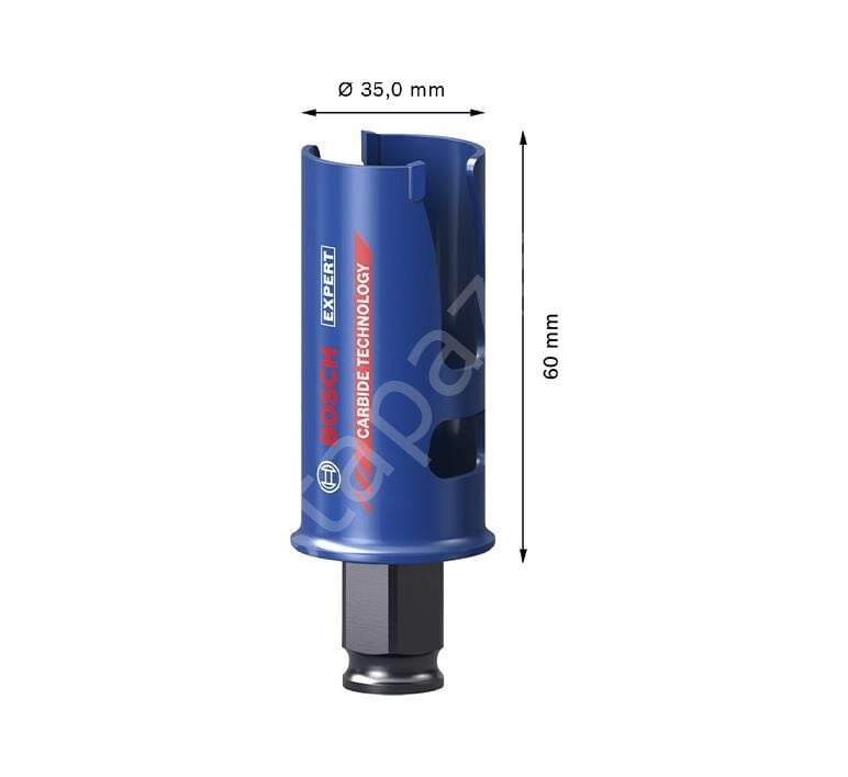 Bosch Expert Construction Material Delik Açma Testeresi 35 x 60 mm